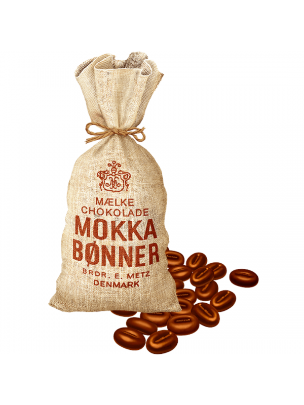 Mokkabønner med mælkechokolade